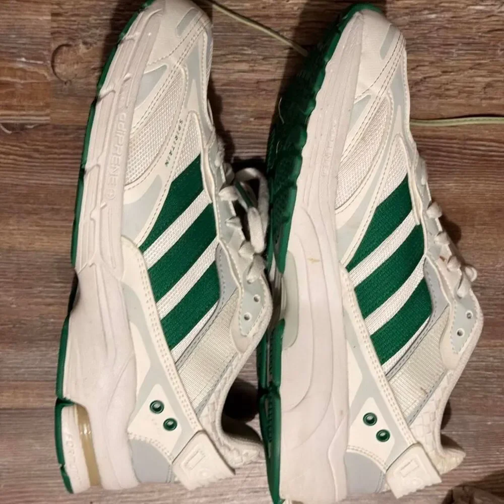 Adidas-originals Women's White and Green Trainers
